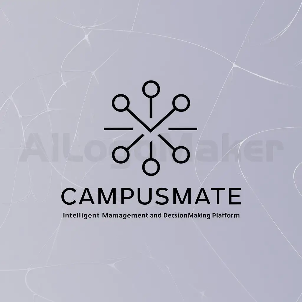 a logo design,with the text "Smart campus--‘Campusmate’ intelligent management and decision-making platform", main symbol:interconnected, alumni,Minimalistic,be used in Education industry,clear background