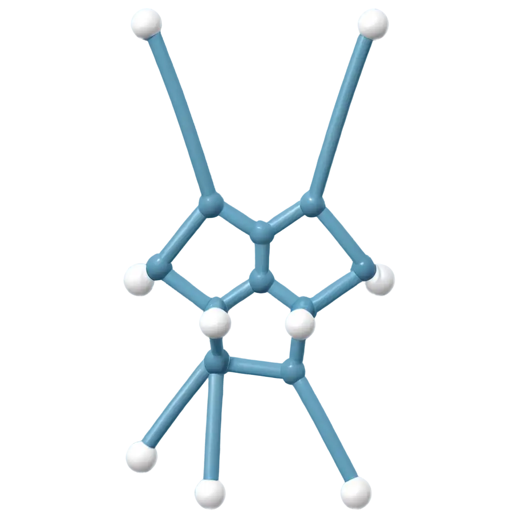 struktur molekul  Potassium carbonate (K2CO3)