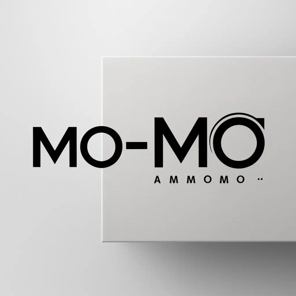 a logo design,with the text "MO", main symbol:MOMOMO,Minimalistic,clear background