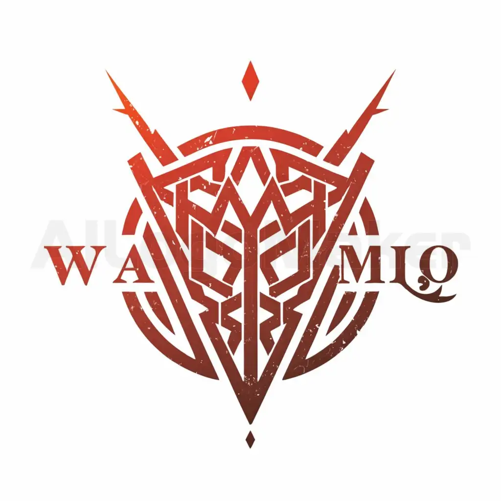 a logo design,with the text "WAMIQ", main symbol:Devil,Moderate,be used in Home Family industry,clear background