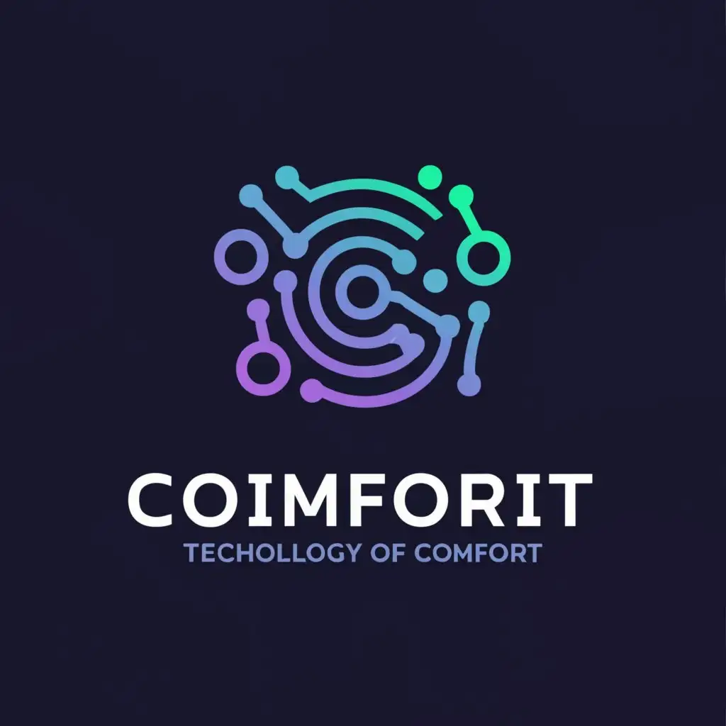 a logo design,with the text "Comfort", main symbol:Technological form,complex,be used in Retail industry,clear background