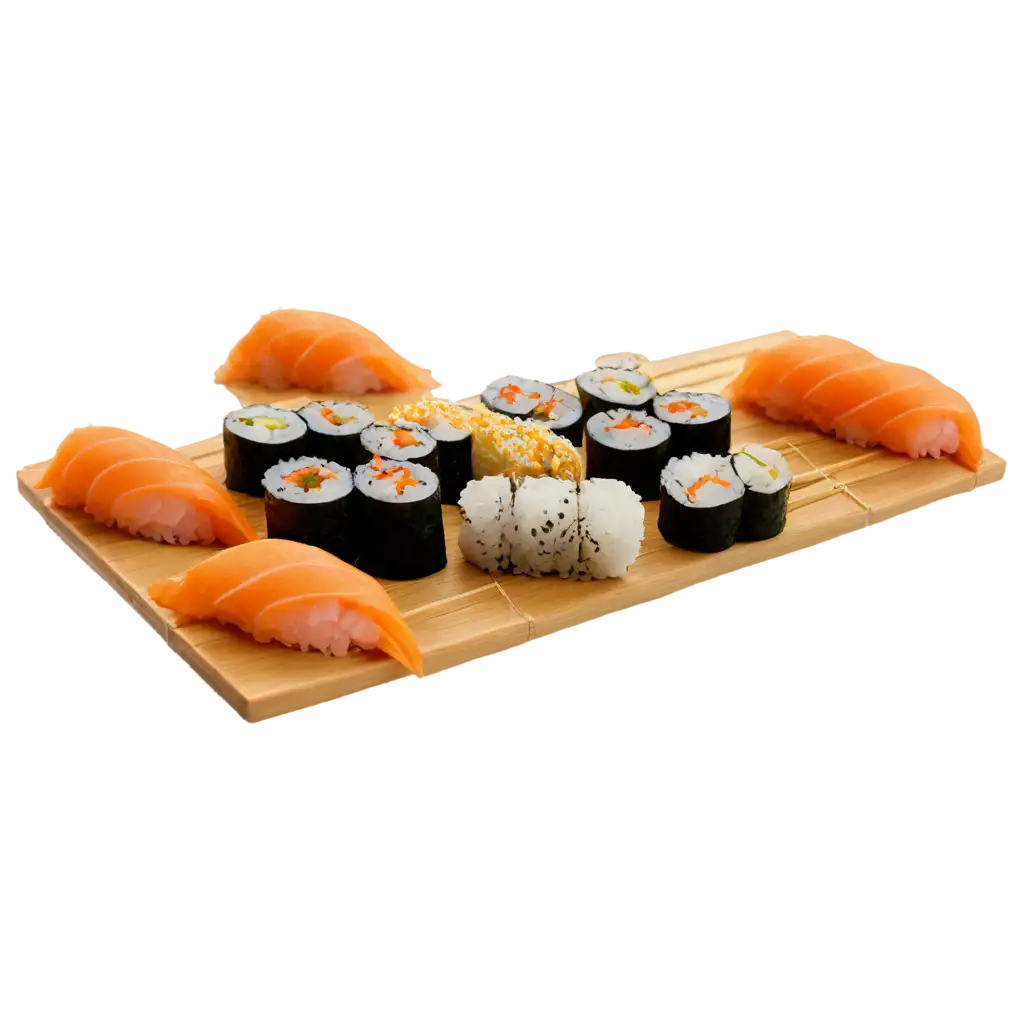 Exquisite-Sushi-Art-PNG-Elevating-Culinary-Visuals-with-HighQuality-Imagery