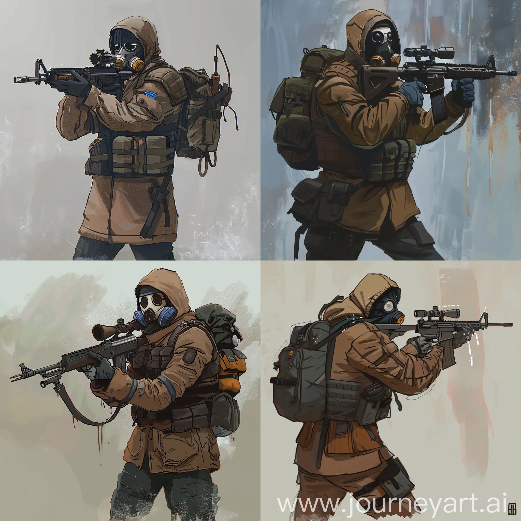 Stealthy-Sniper-Character-Concept-Art-Armed-Stalker-in-Military-Gear