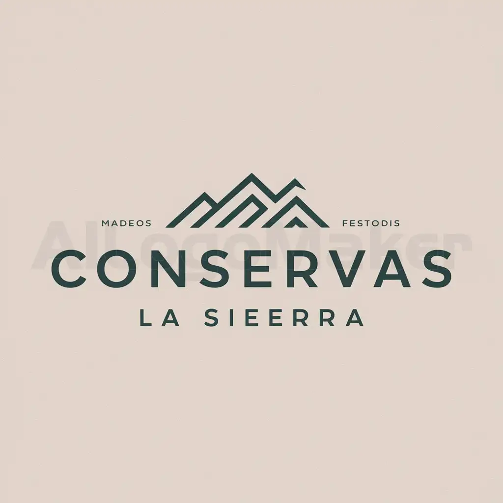 a logo design,with the text "Conservas la sierra", main symbol:Pico de una sierra,Moderate,clear background