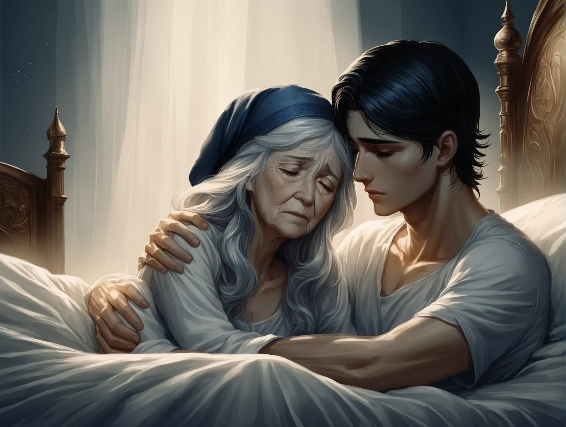 Fantasy-Scene-Mother-and-Son-in-Comforting-Embrace