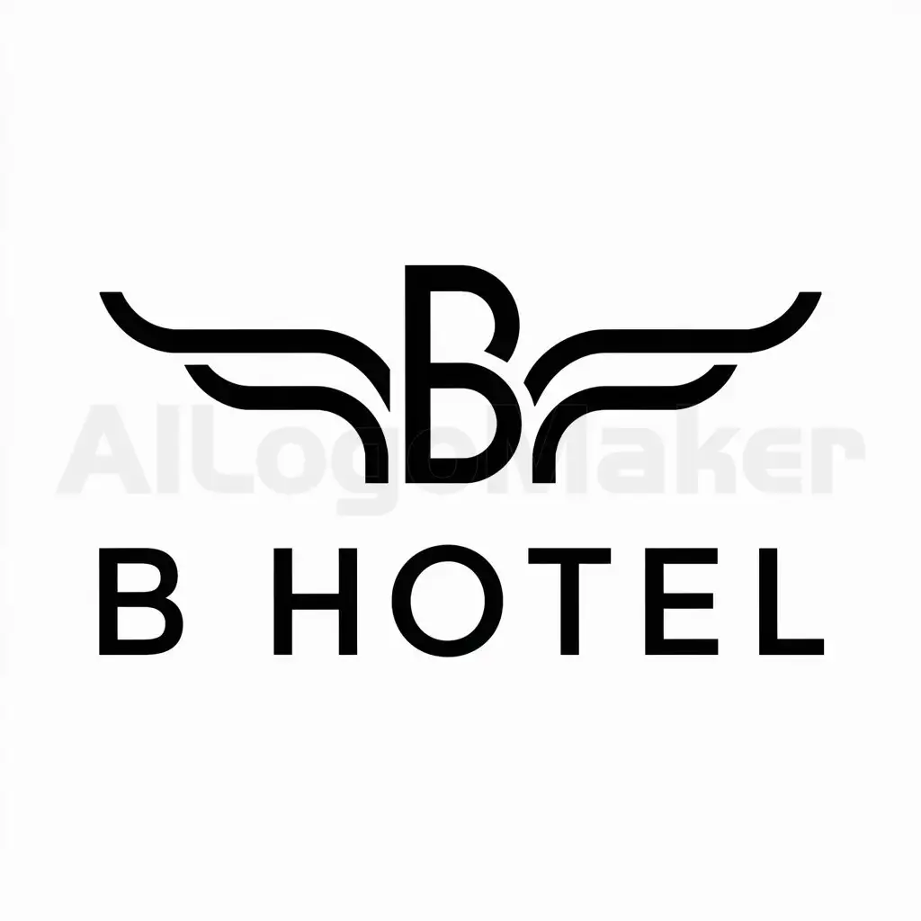 a logo design,with the text "B Hotel", main symbol:building,complex,be used in hotel industry,clear background