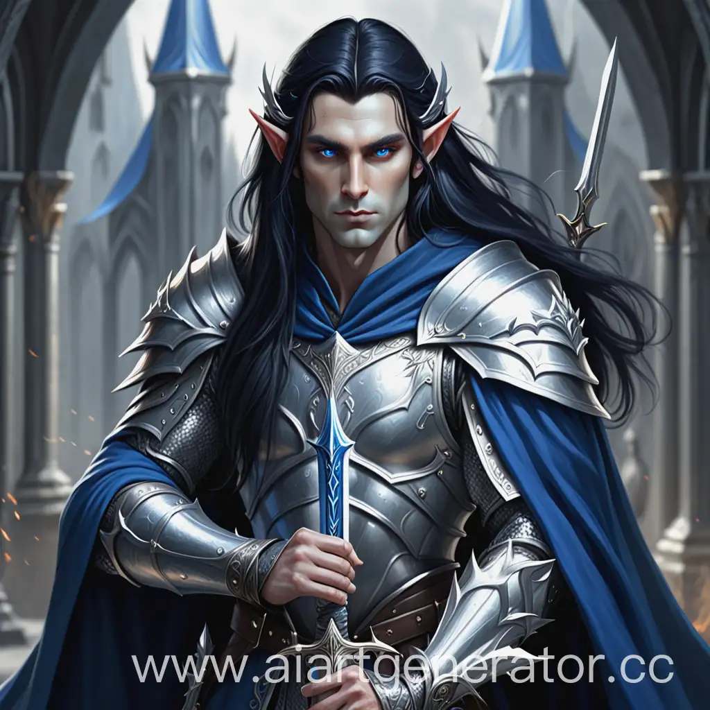 Majestic-Elf-Warrior-with-Silver-Armor-and-Sword