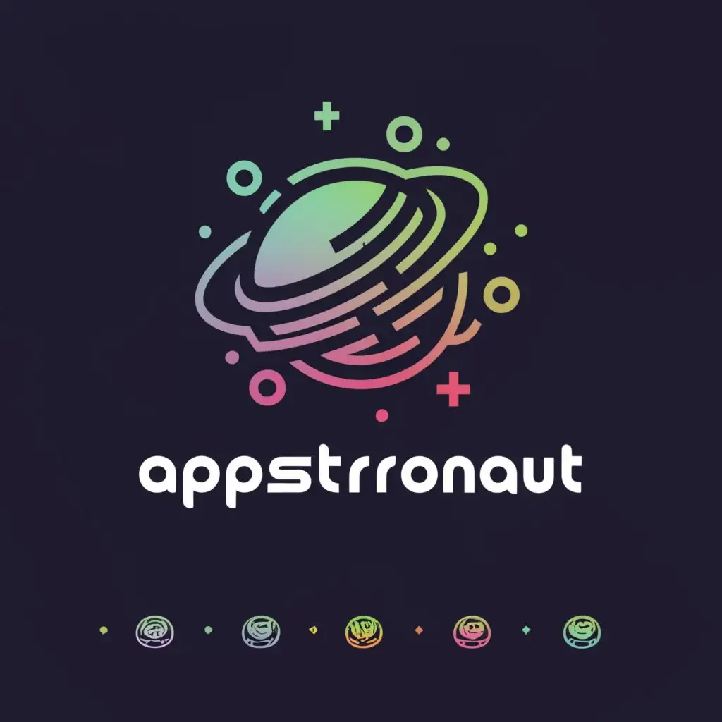 a logo design,with the text "Appstronaut", main symbol:planet,complex,be used in Internet industry,clear background