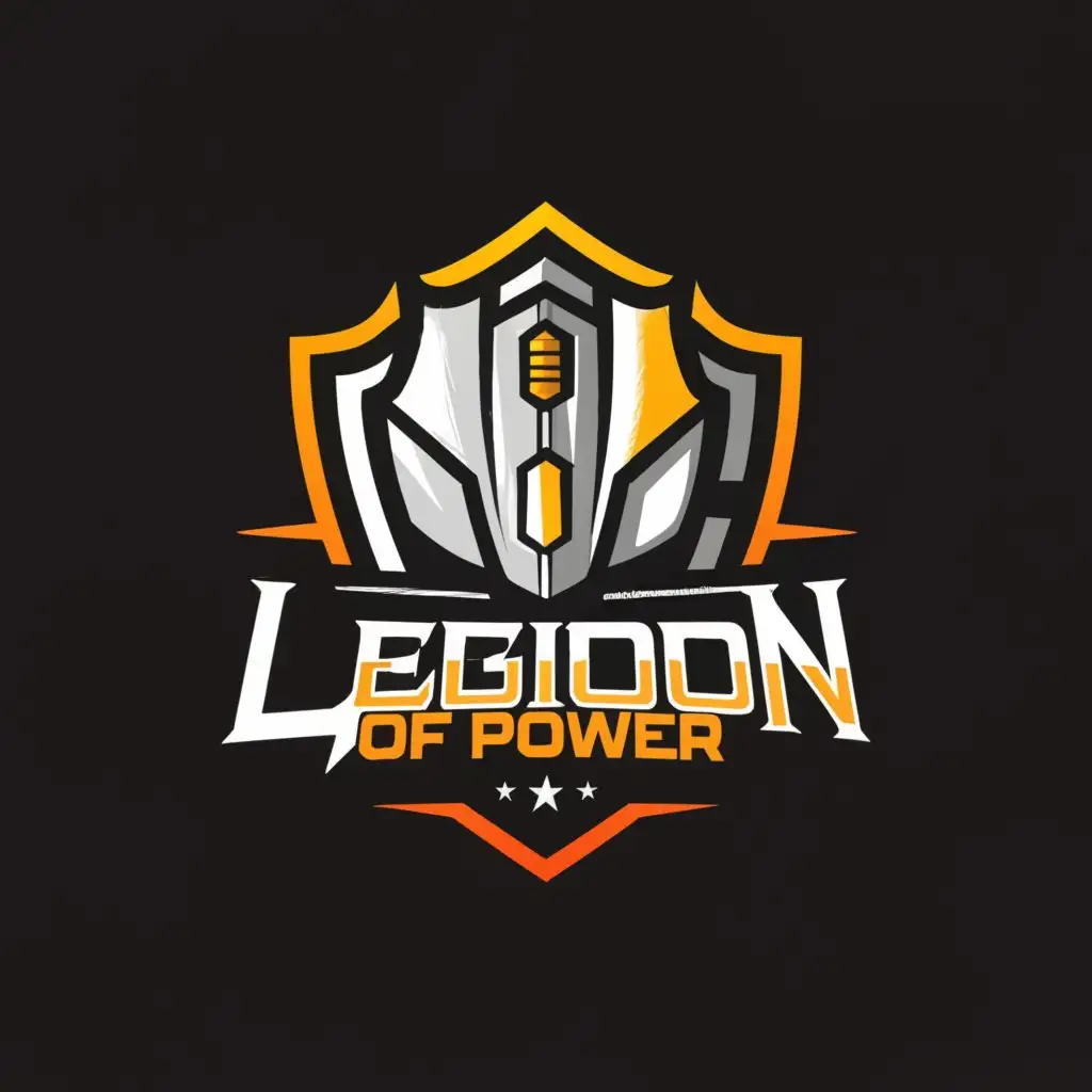 a logo design,with the text "Legion of Power", main symbol:Gaming mouse,Moderate,be used in games industry,clear background