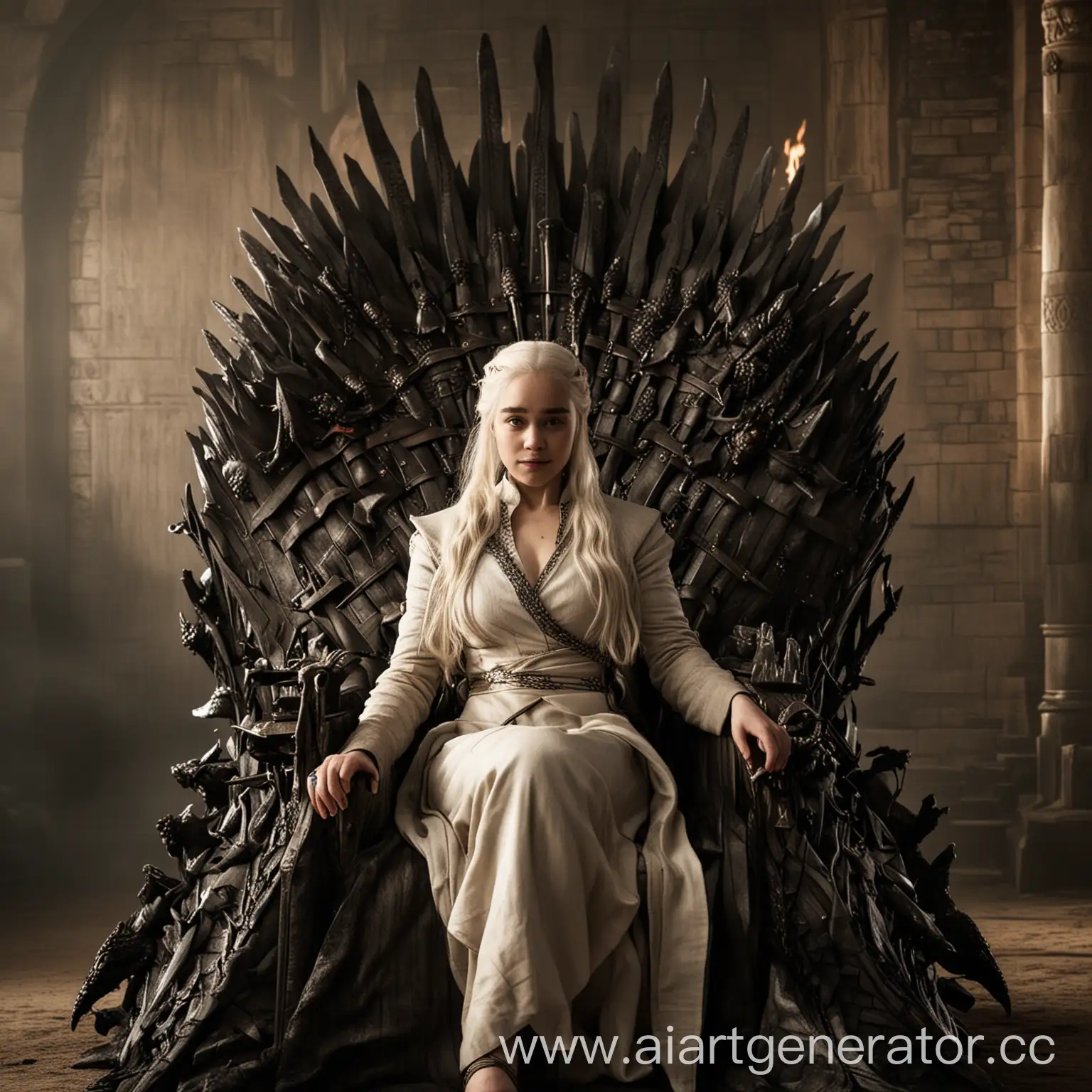 daenerys targaryen emilia clarke dragon game of thrones iron throne