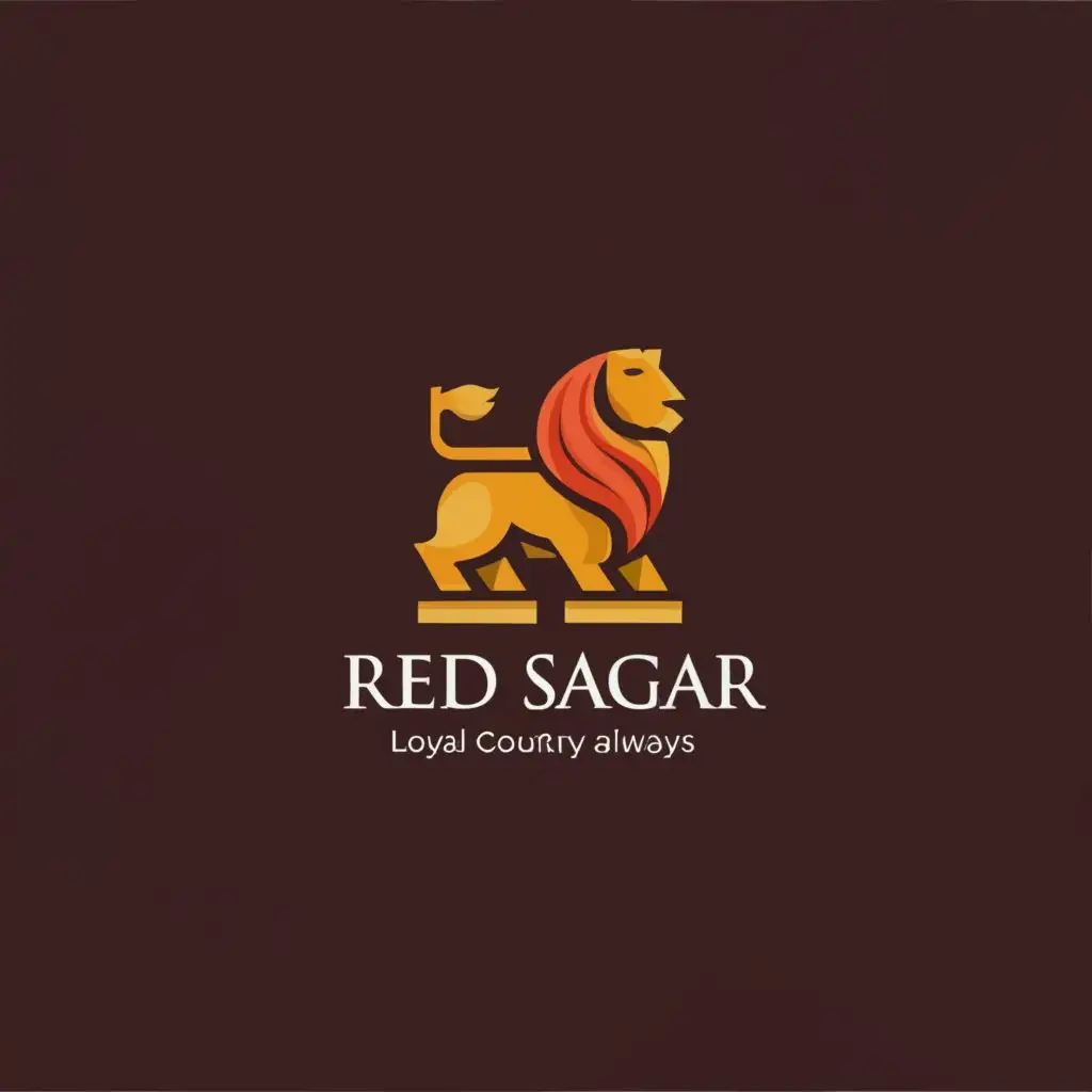 a logo design,with the text "Red Sagar !", main symbol:Loyal to country always .
Loyal to government, When it deserves it.,Moderate,be used in Legal industry,clear background