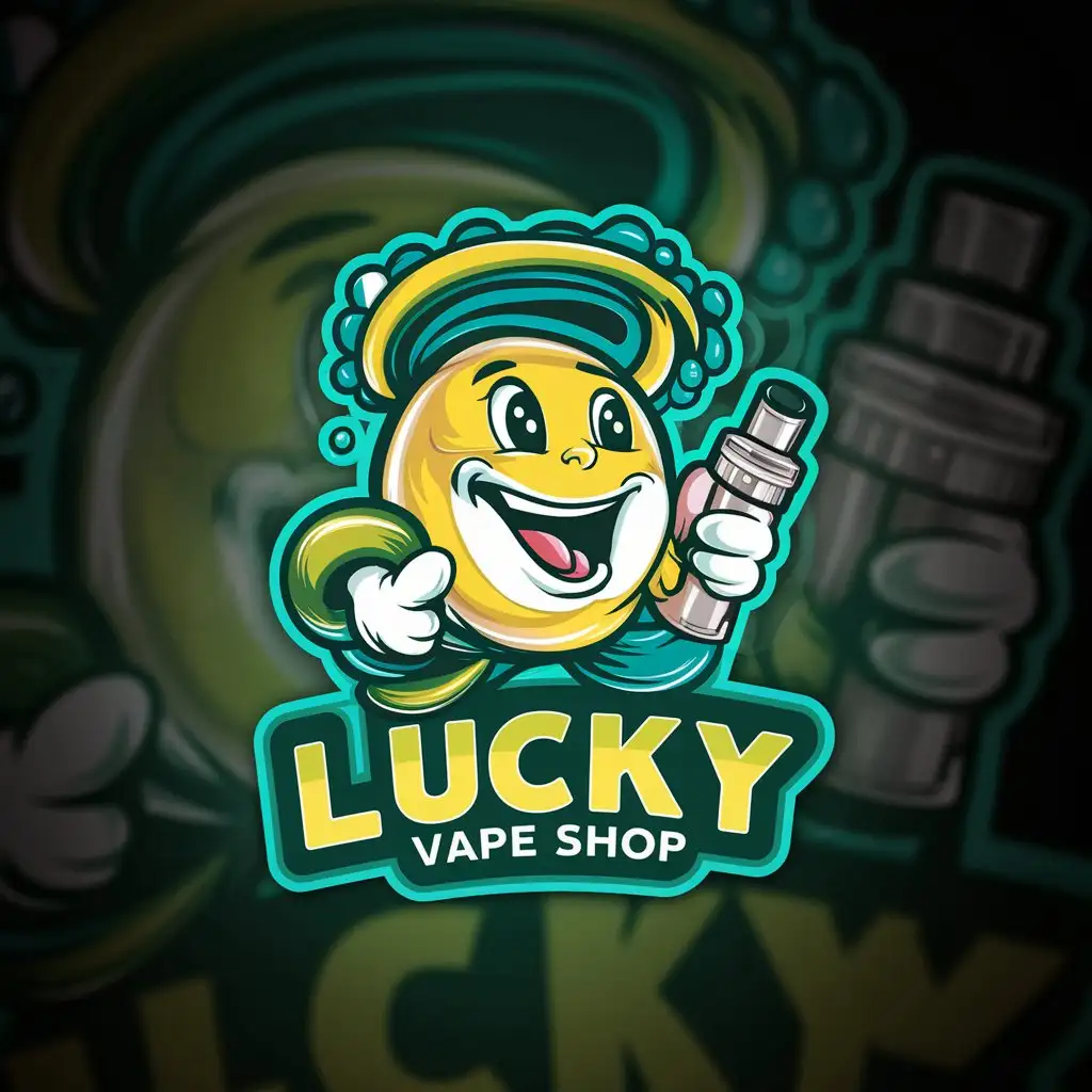 Vibrant-Logo-Design-for-Lucky-Vape-Shop