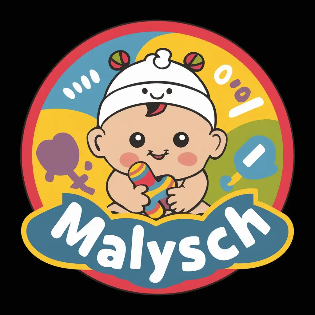 Round-Emblem-of-Kindergarten-Malysh