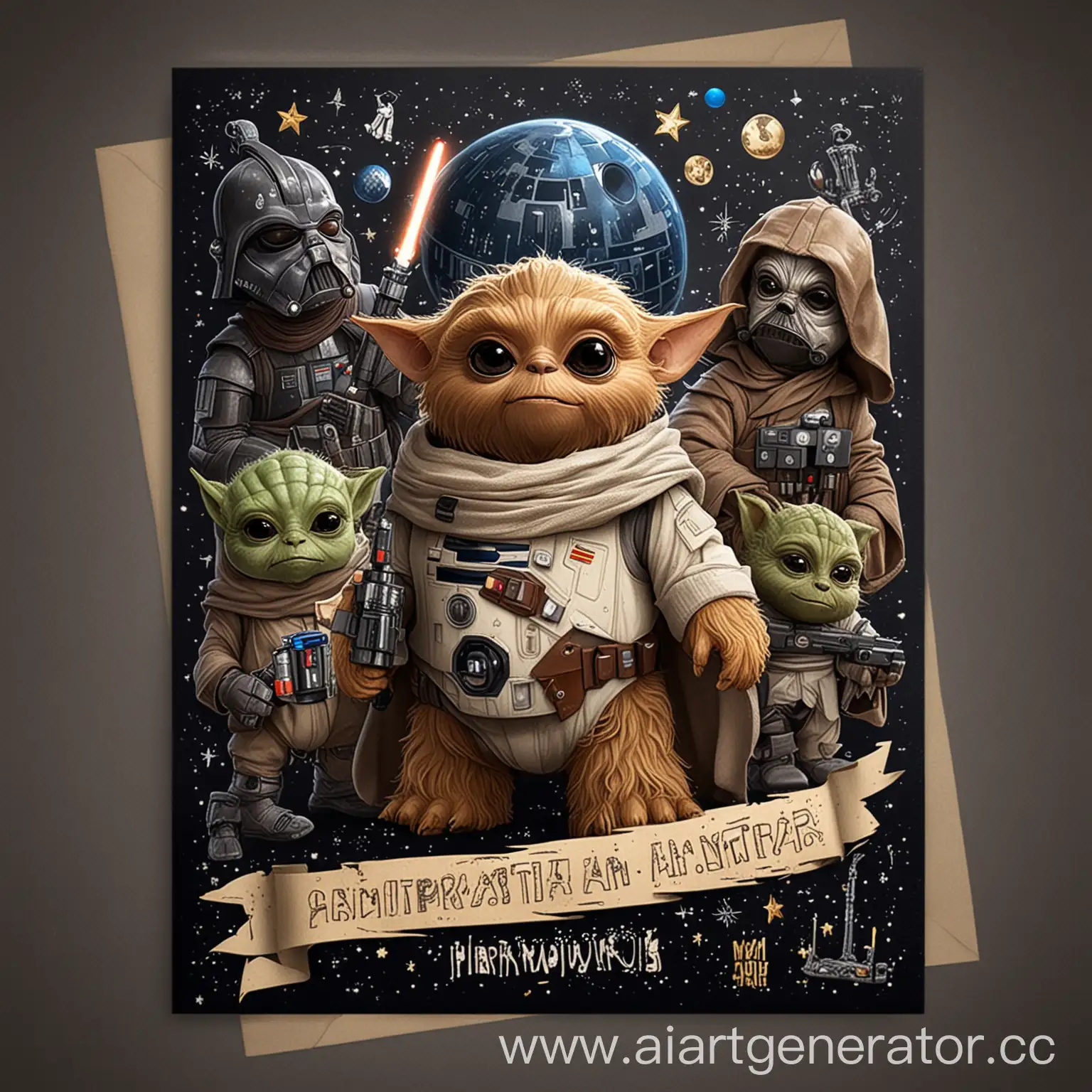 Star-Wars-Style-Birthday-Congratulation-Card-with-Russian-Inscriptions