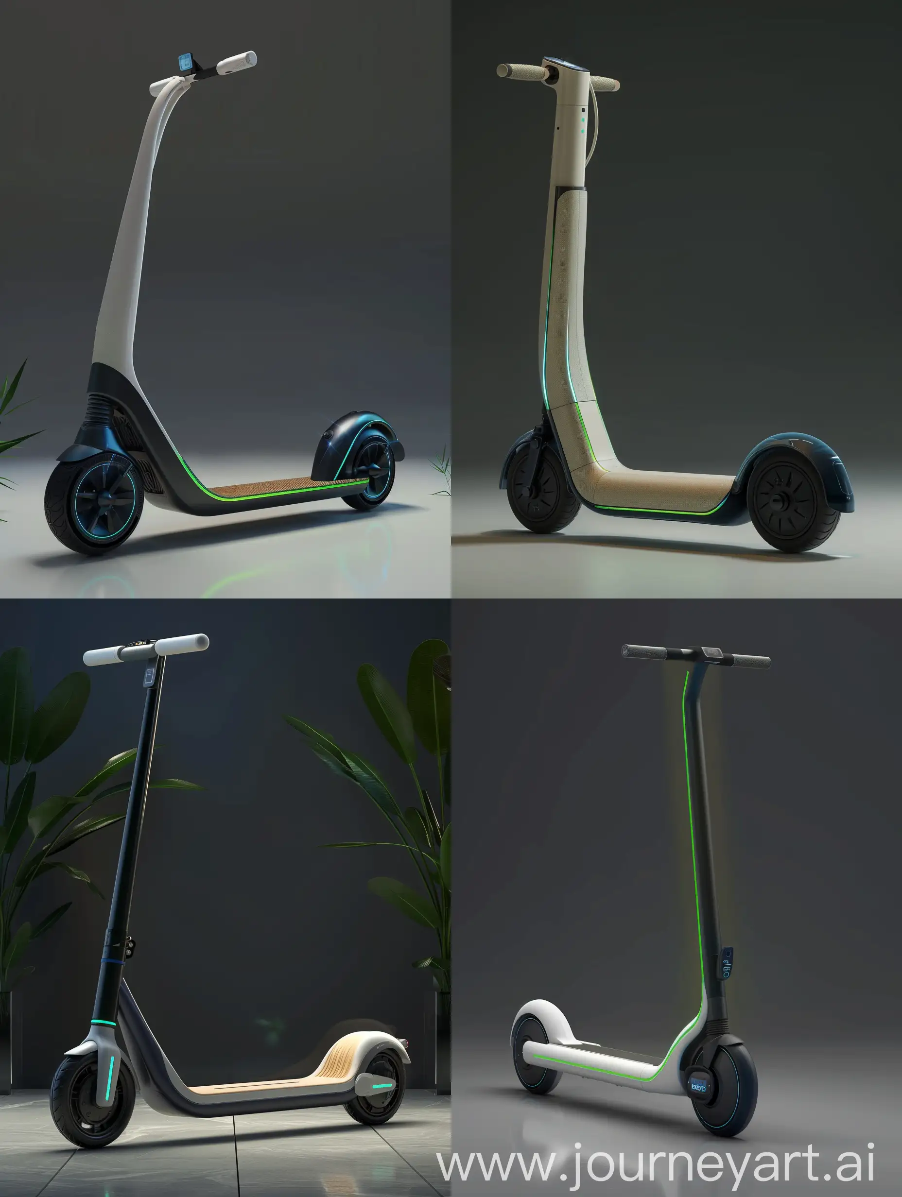 Futuristic-Foldable-EcoFriendly-Electric-Scooter-Inspired-by-Bamboo-Design