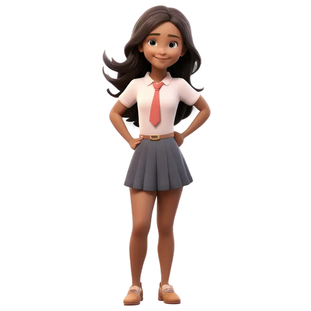 Adorable-Cartoon-Girl-PNG-Enhance-Your-Content-with-a-Charming-Character
