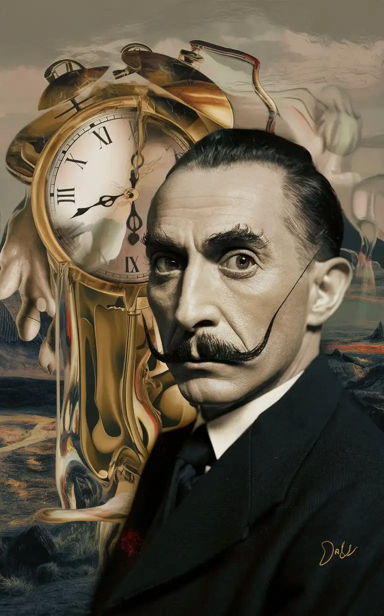 portrait cover with Salvador Dali