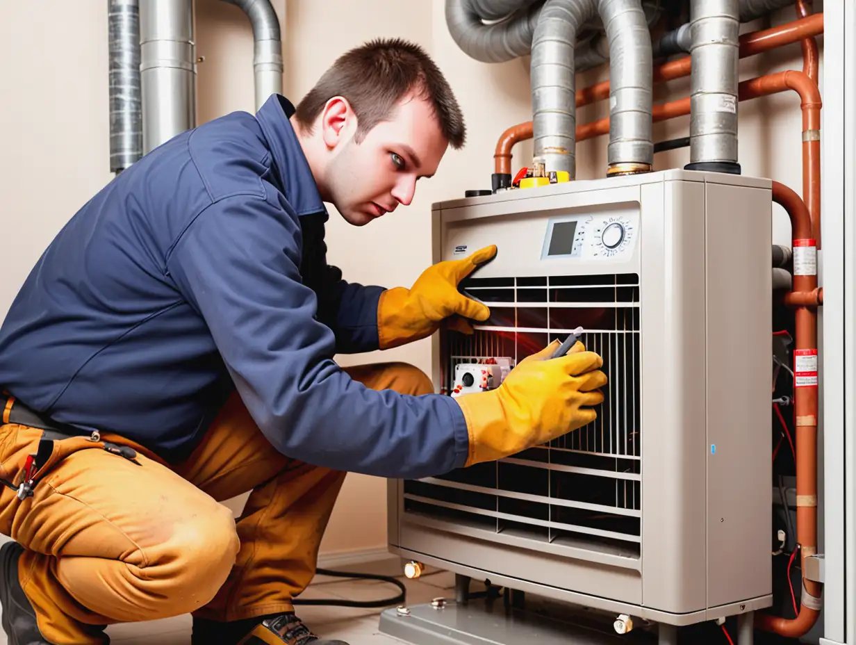 Professional Heating Replacement Services with Worker Efficient and Reliable HVAC Installation