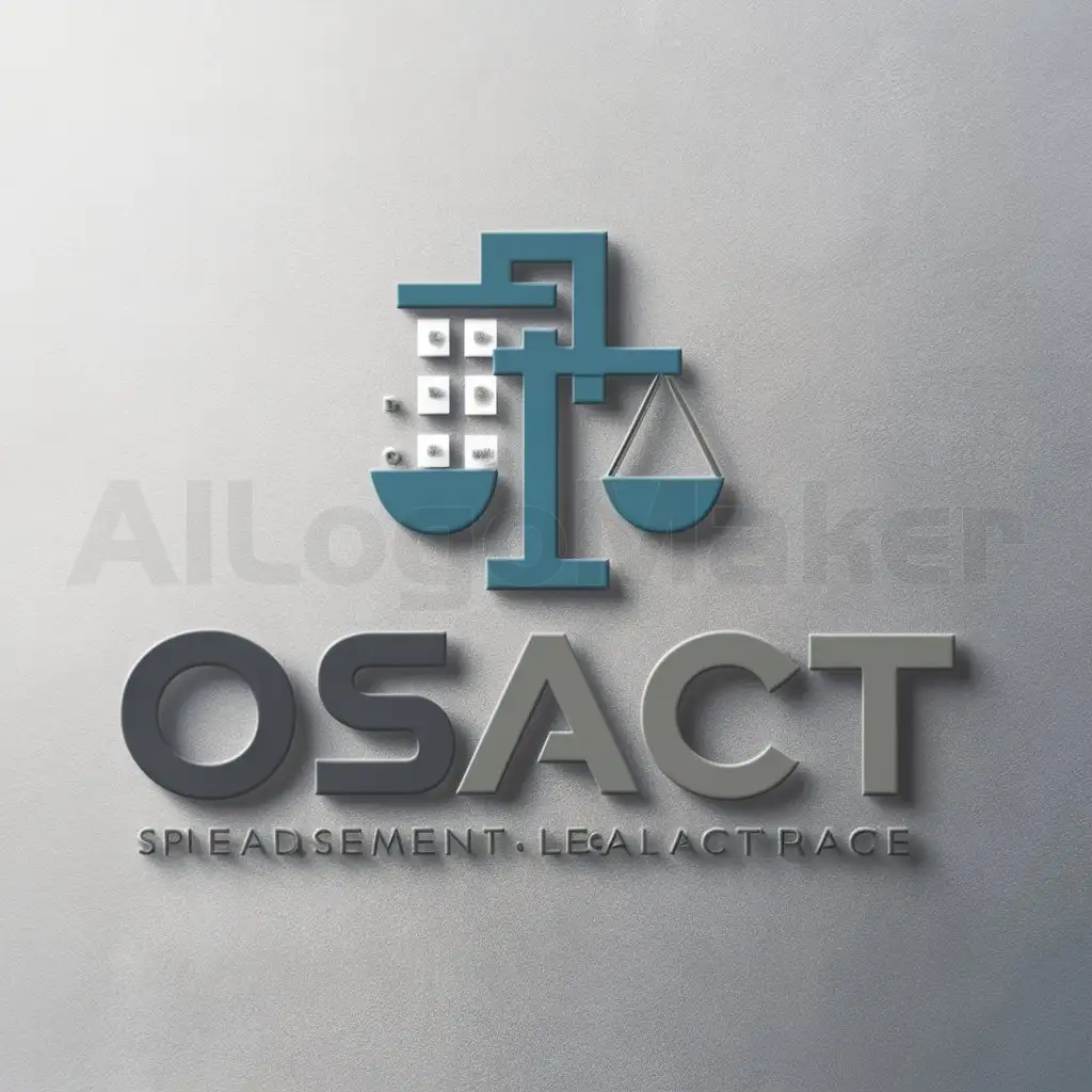 a logo design,with the text "OSACT", main symbol:excel, contrats, ,Moderate,be used in Finance industry,clear background