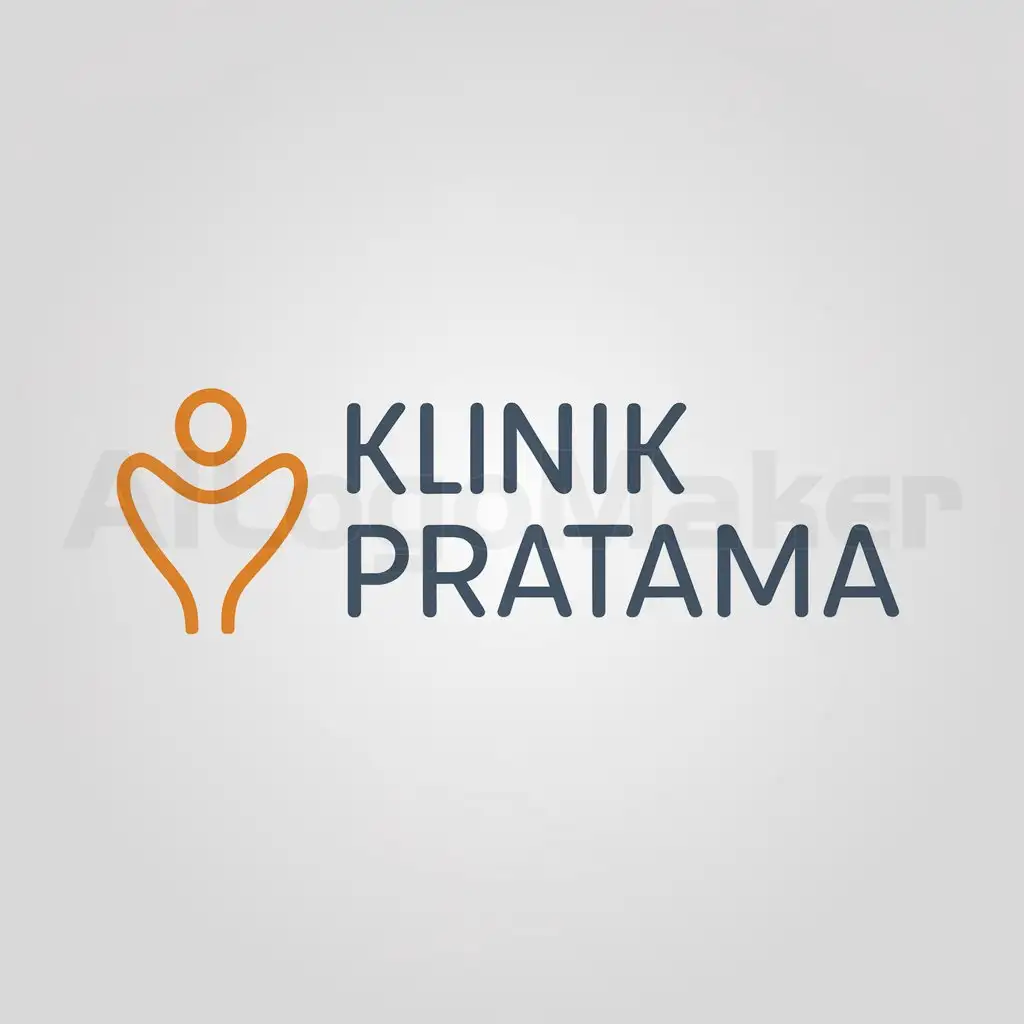 a logo design,with the text "klinik pratama", main symbol:health,Minimalistic,clear background
