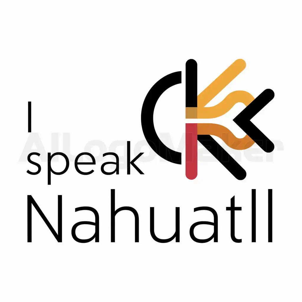 a logo design,with the text "I speak Nahuatl", main symbol:C, R,complex,be used in Nonprofit industry,clear background