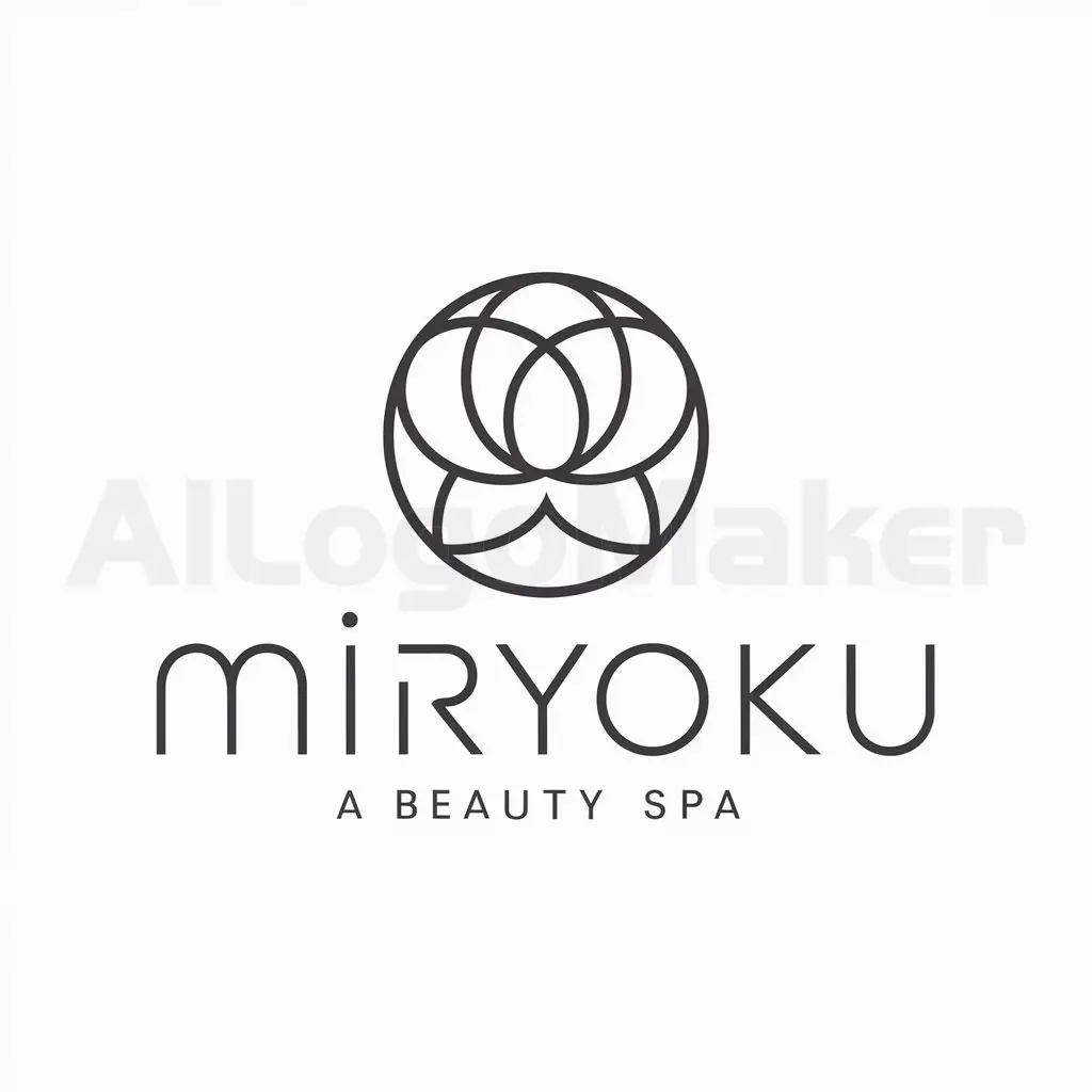 LOGO-Design-For-Miryoku-Elegant-Japanese-Flower-Emblem-for-Beauty-Spa-Industry