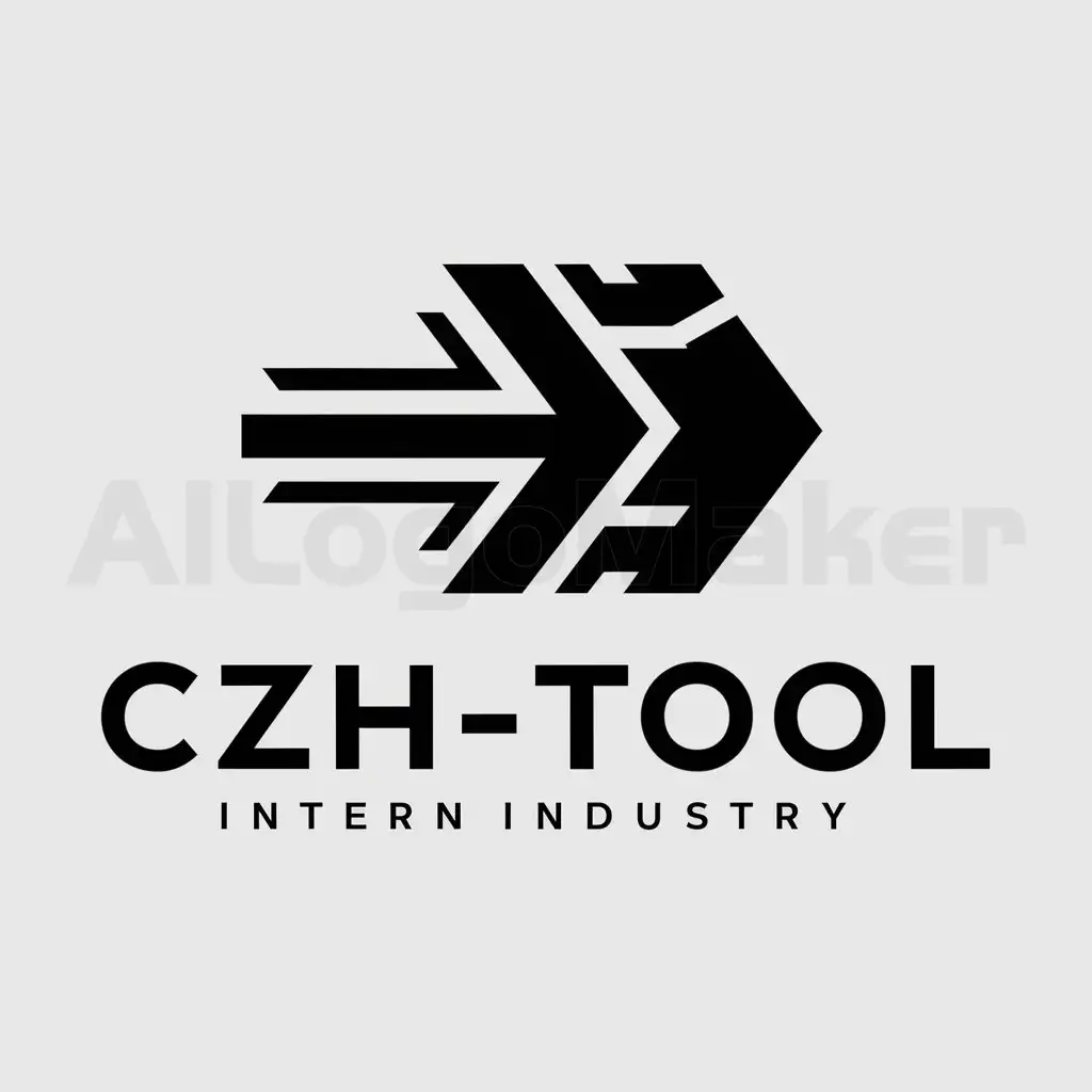 LOGO-Design-For-CZHTool-Dynamic-and-Sleek-Text-with-Internet-Industry-Symbol