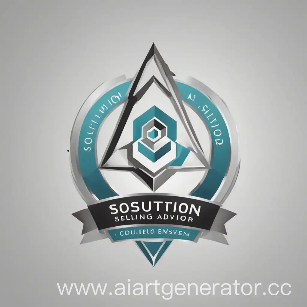 create a geometric 
logo for "Solution Selling Advisor" 