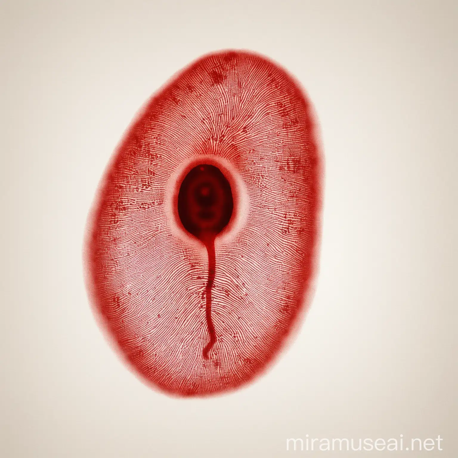 Human Kidney with Unique Fingerprint Pattern