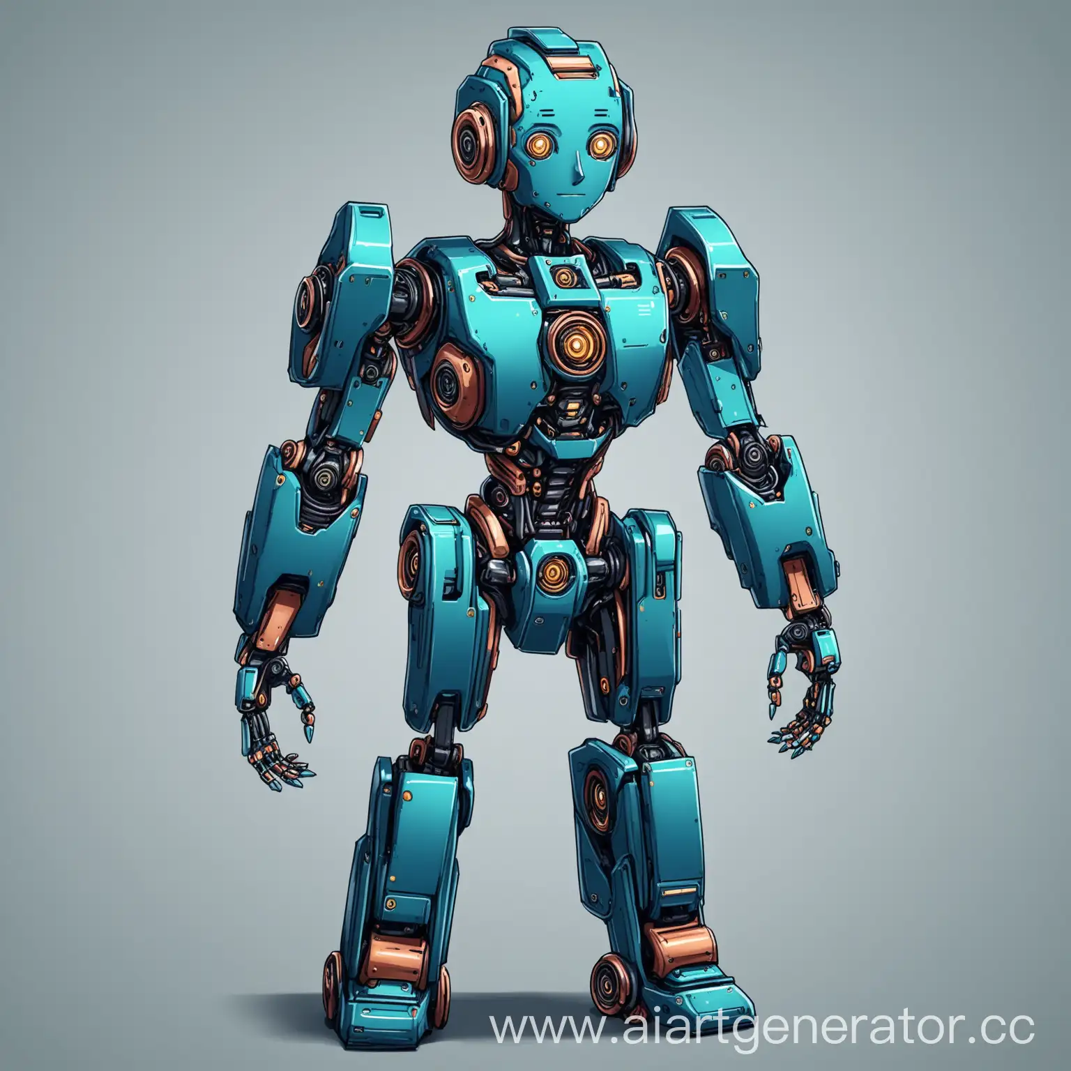 Ambient-2D-Robot-Character-in-Futuristic-Environment