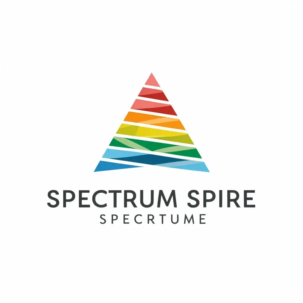 a logo design,with the text "Spectrum Spire ", main symbol:Spectrum Spire,Minimalistic,clear background