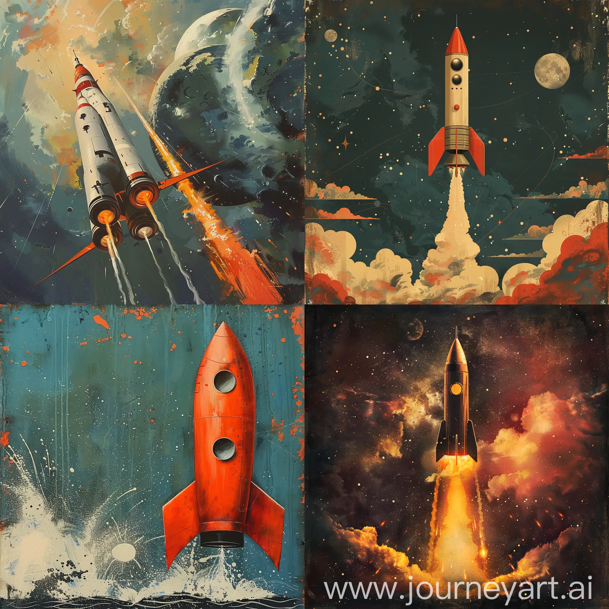 Colorful-Rocket-Launch-in-Outer-Space