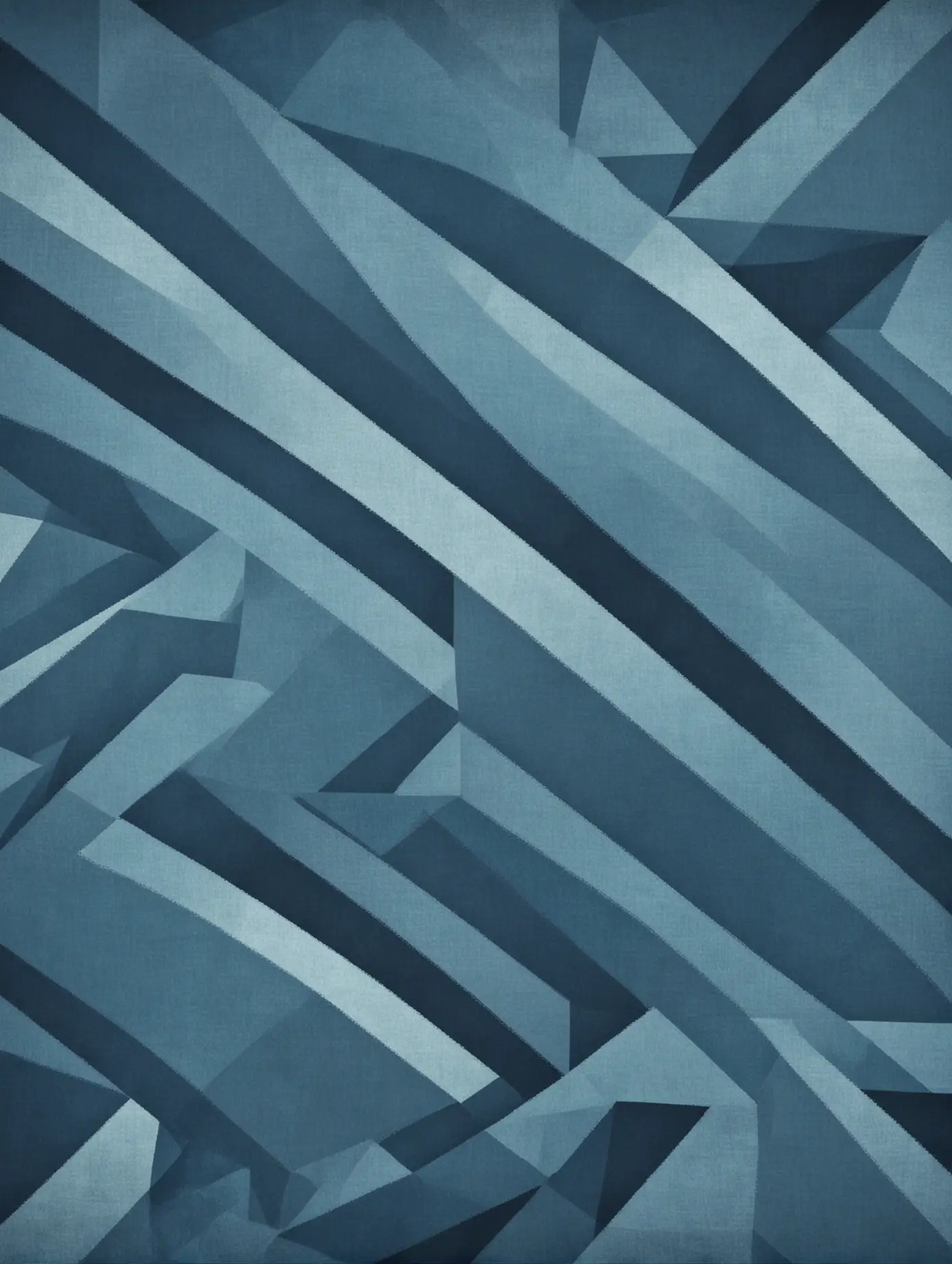 Abstract Blue Geometric Pattern with Large Shapes