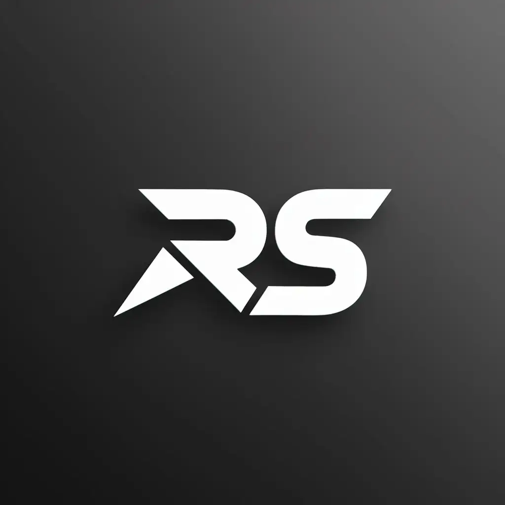 generate me an icon 'RS' for my website with white background