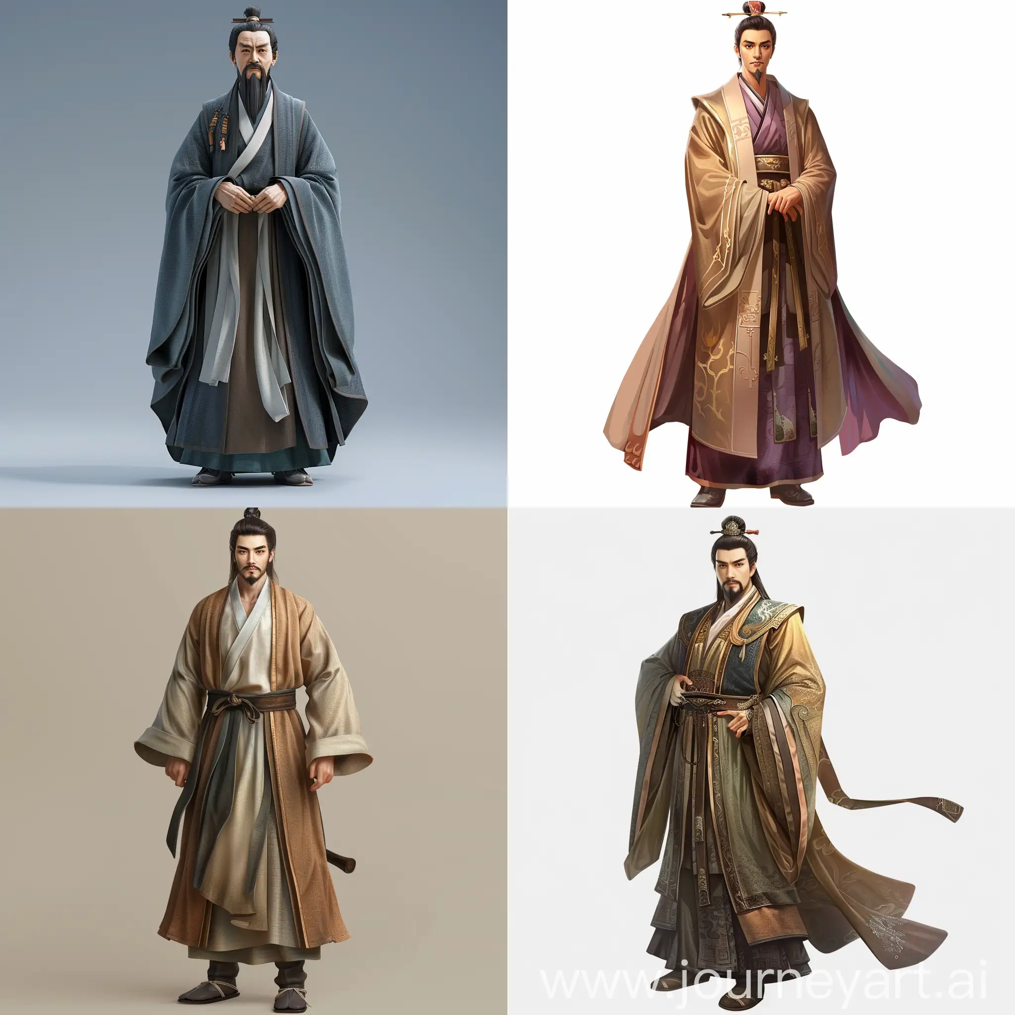 Ancient-Chinese-Warrior-in-Handsome-Attire-Strong-Tall-Cartoon-Character
