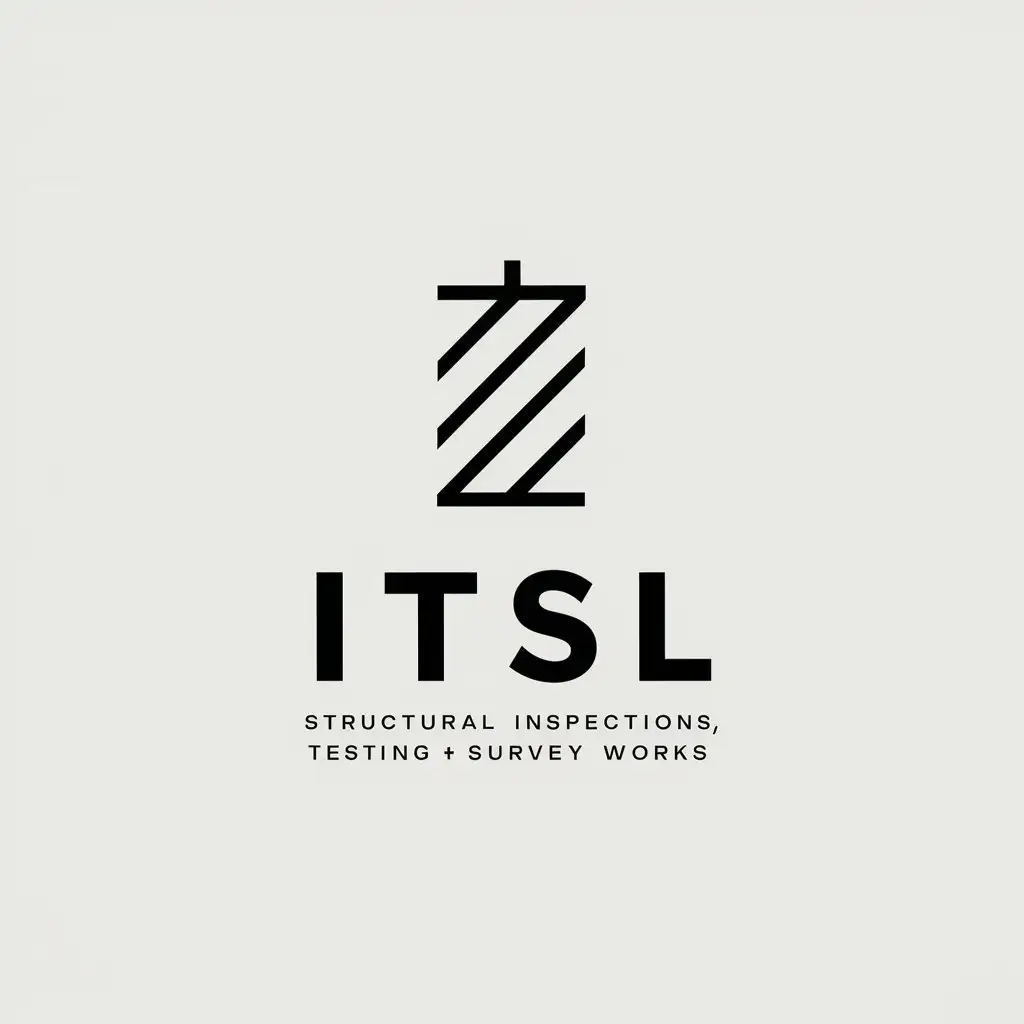 a logo design,with the text "ITSL", main symbol:I will create a logo for the company ITSL which operates mainly in the highways, construction, engineering sector, undertaking structural inspections, testing and survey works, in the UK.,Minimalistic,be used in Others industry,clear background