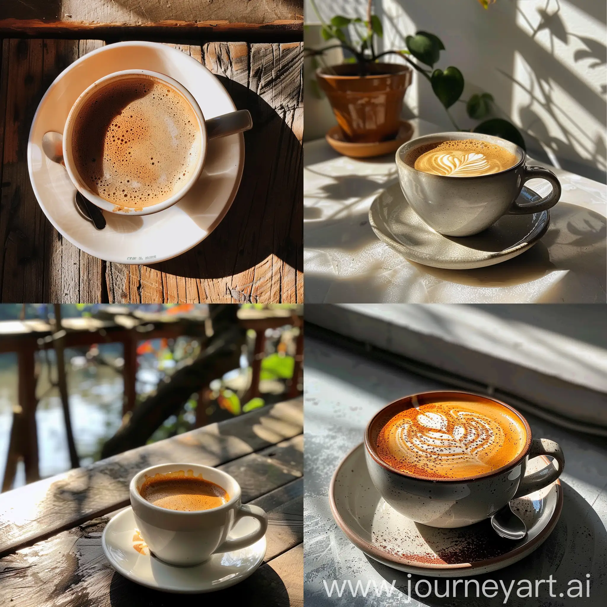 Sunlit-Coffee-Mug-on-a-Rustic-Table