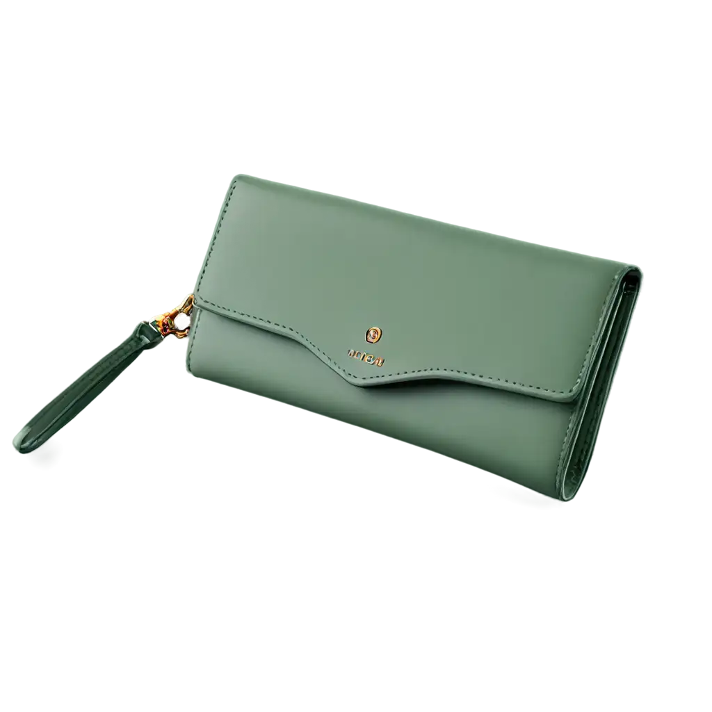 a light green wallet
