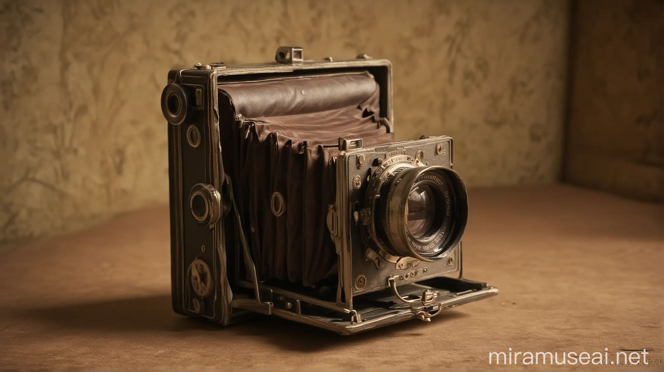 Vintage Scene The Invention of the First Camera Captured in Photography