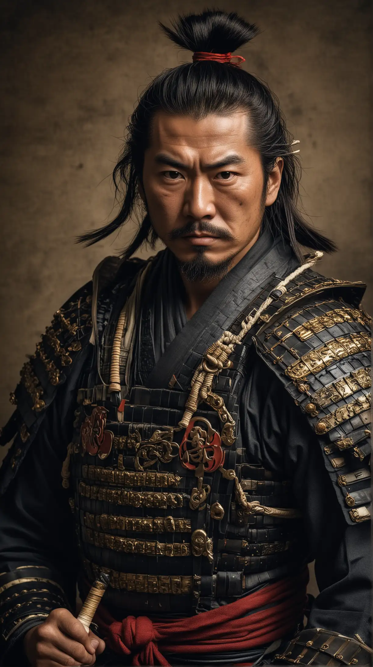 Samurai Warrior Portrait Honor and Tradition
