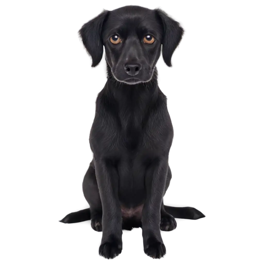 HighQuality-PNG-Image-of-a-Black-Dog-Enhancing-Clarity-and-Detail