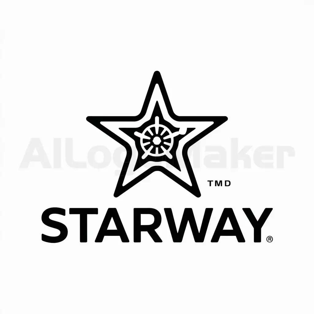 a logo design,with the text "Starway", main symbol:trademark,Moderate,be used in Automotive industry,clear background