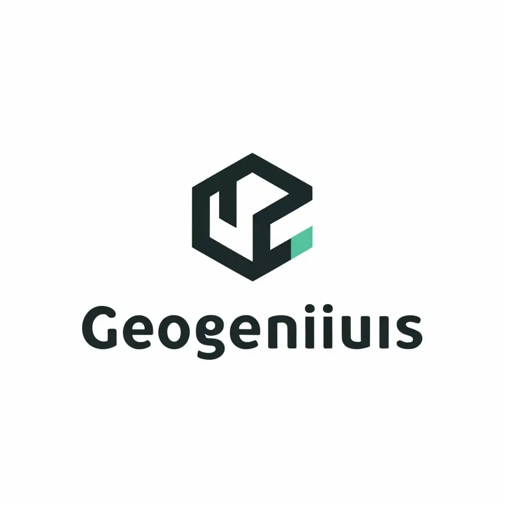a logo design,with the text "GEOGENIUS", main symbol:geometry,Moderate,be used in Education industry,clear background
