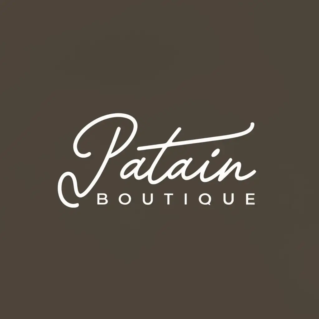 a logo design,with the text "PATIN-STYLE Boutique of branded clothing", main symbol:PATI-STYLE,Minimalistic,be used in Retail industry,clear background