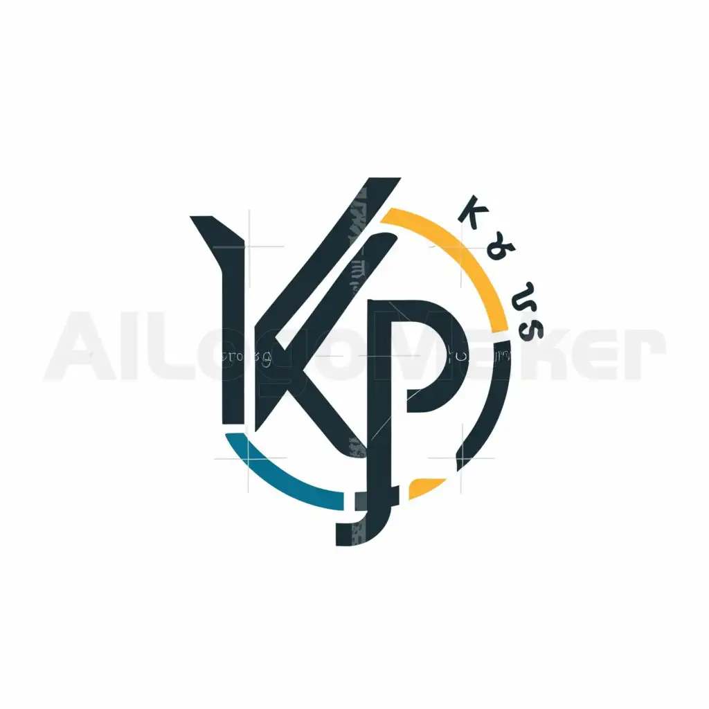 a logo design,with the text "K K P J", main symbol:circle,Moderate,be used in Construction industry,clear background