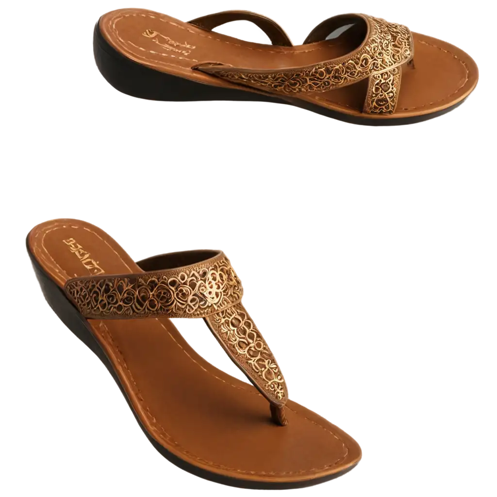 ladies eid ethenic footwear of brown color