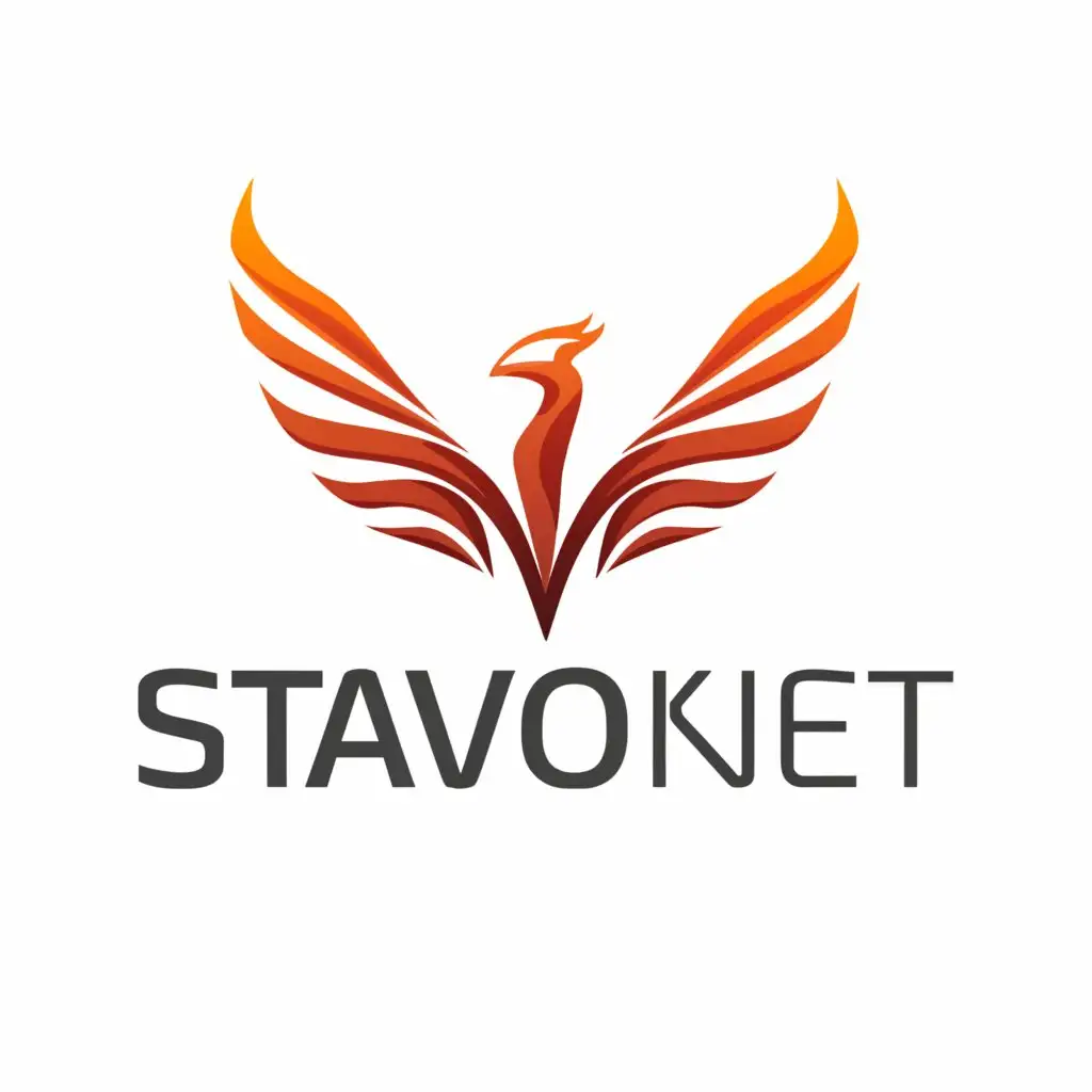 a logo design,with the text "STAVOK.NET", main symbol:phoenix,Moderate,clear background