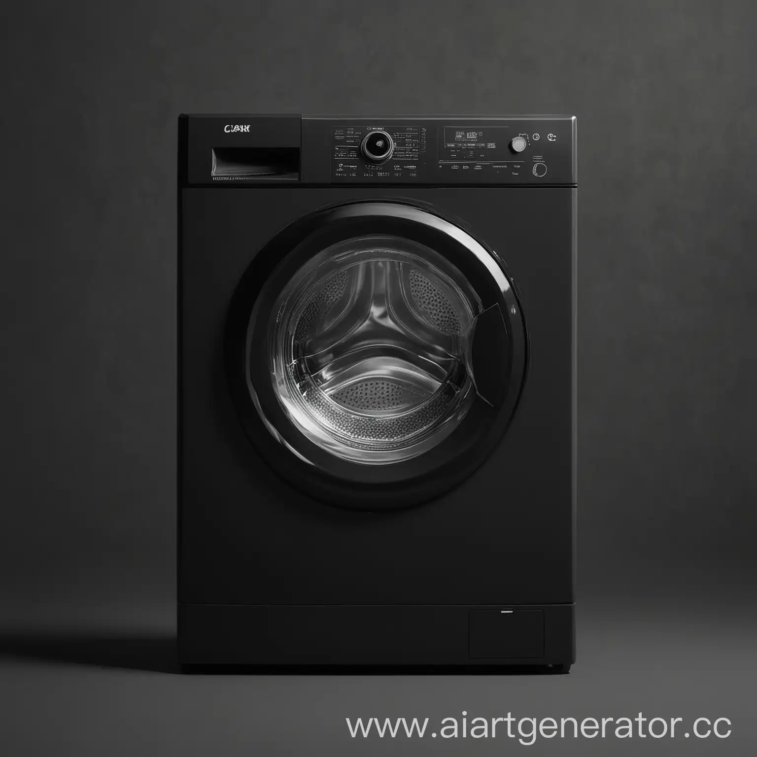 Modern-Black-Washing-Machine-in-a-Clean-Laundry-Room