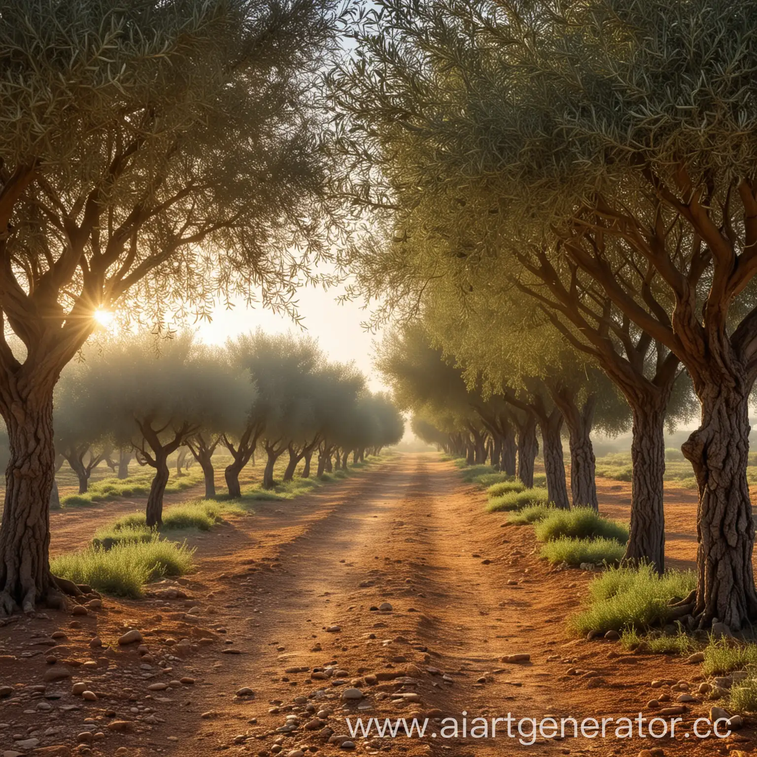 Serene-Olive-Trees-at-Dawn