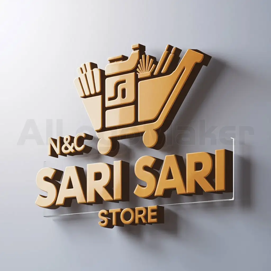 a logo design,with the text "N&C Sari Sari Store", main symbol:Daily Goods necessity,complex,be used in Retail industry,clear background